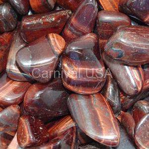 Red Tiger ’s Eye Tumbled Stones