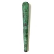 Ruby Zoisite rounded Tapered wand